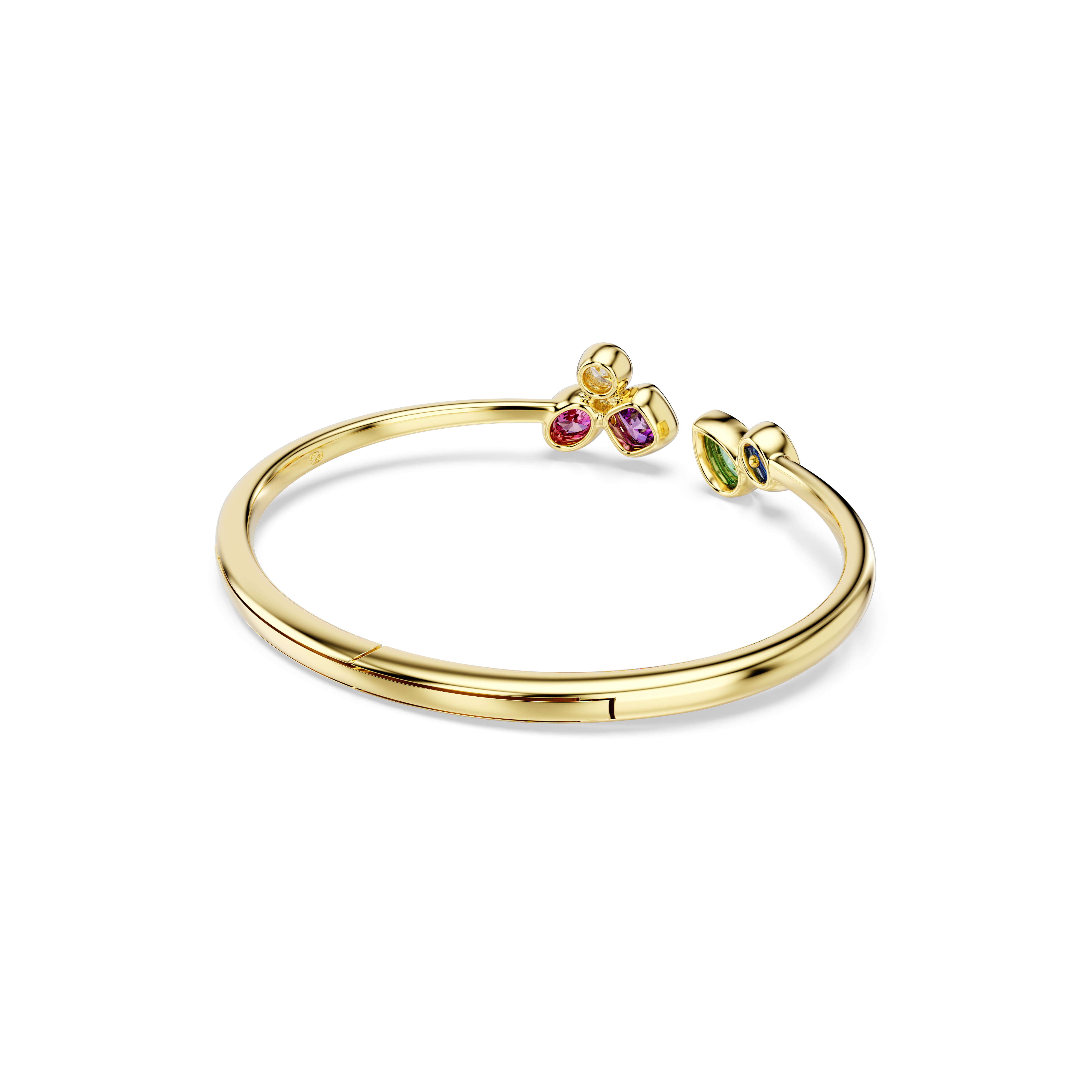 Imber Bangle Bileklik, Karışık Kesim, Çok Renkli, 18K Altın Rengi Yüzey