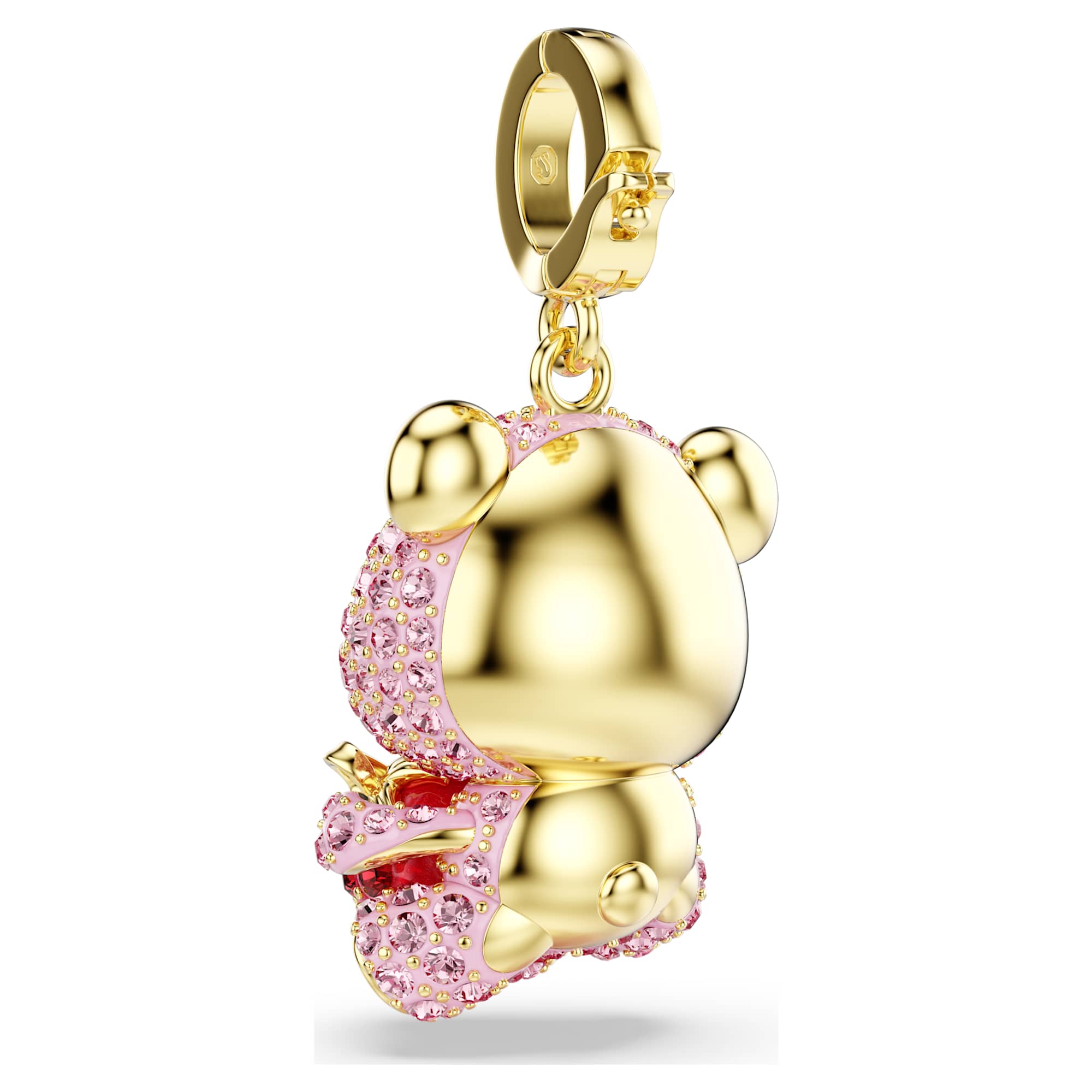 Idyllia Charm, Karışık Kesim, Ayıcık, Pembe, Sarı Altın Rengi Kaplama