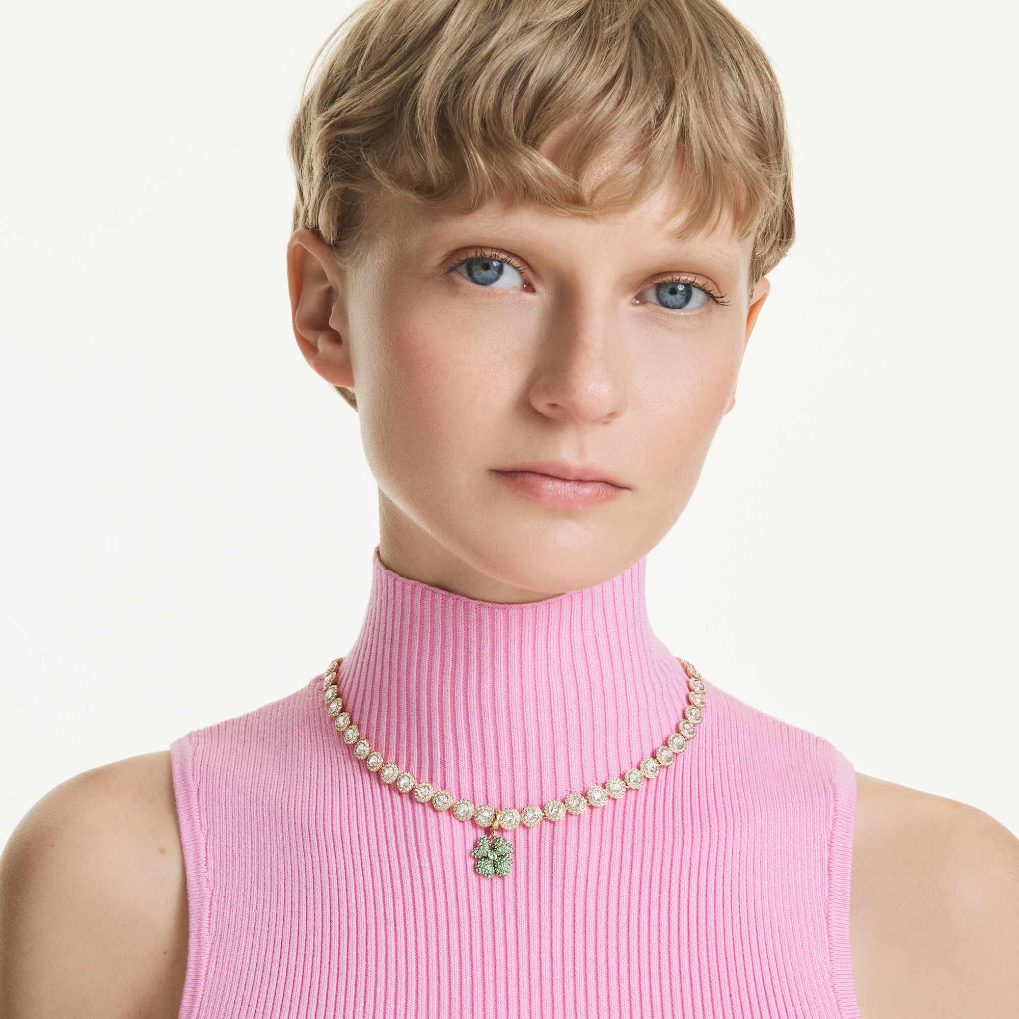 Idyllia Charm, Yonca, Yeşil, Sarı Altın Rengi Kaplama