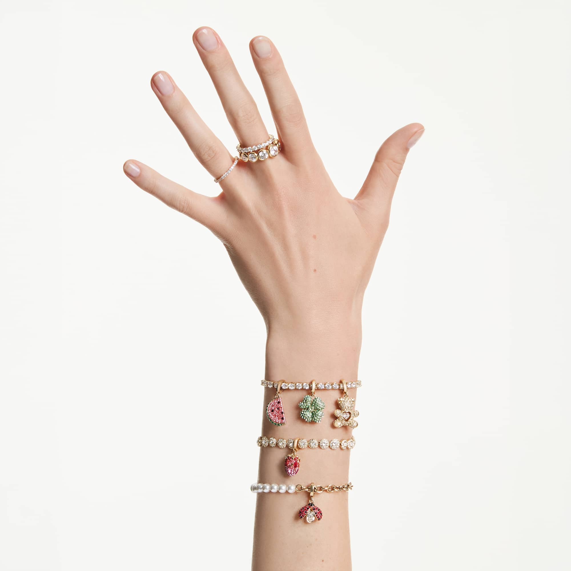 Idyllia Charm, Yonca, Yeşil, Sarı Altın Rengi Kaplama