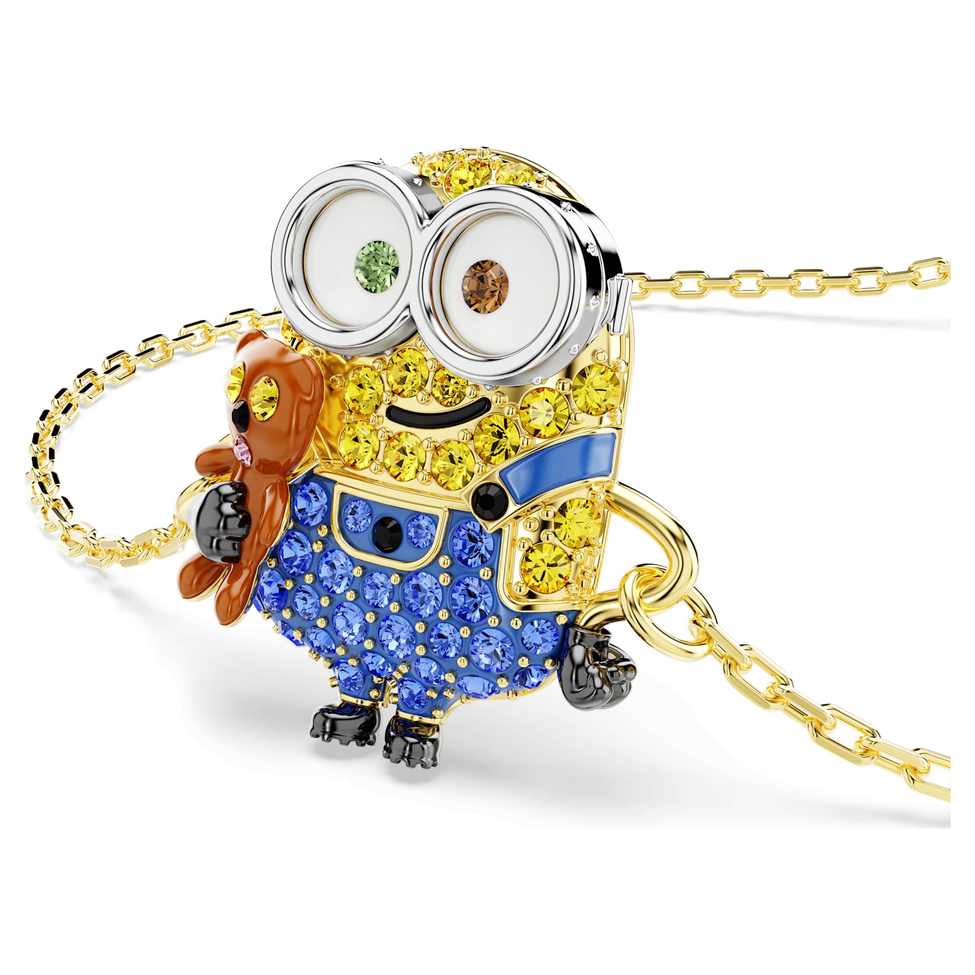 Minions Bob Bileklik, Pave, Çok renkli, Sarı Altın Rengi Kaplama
