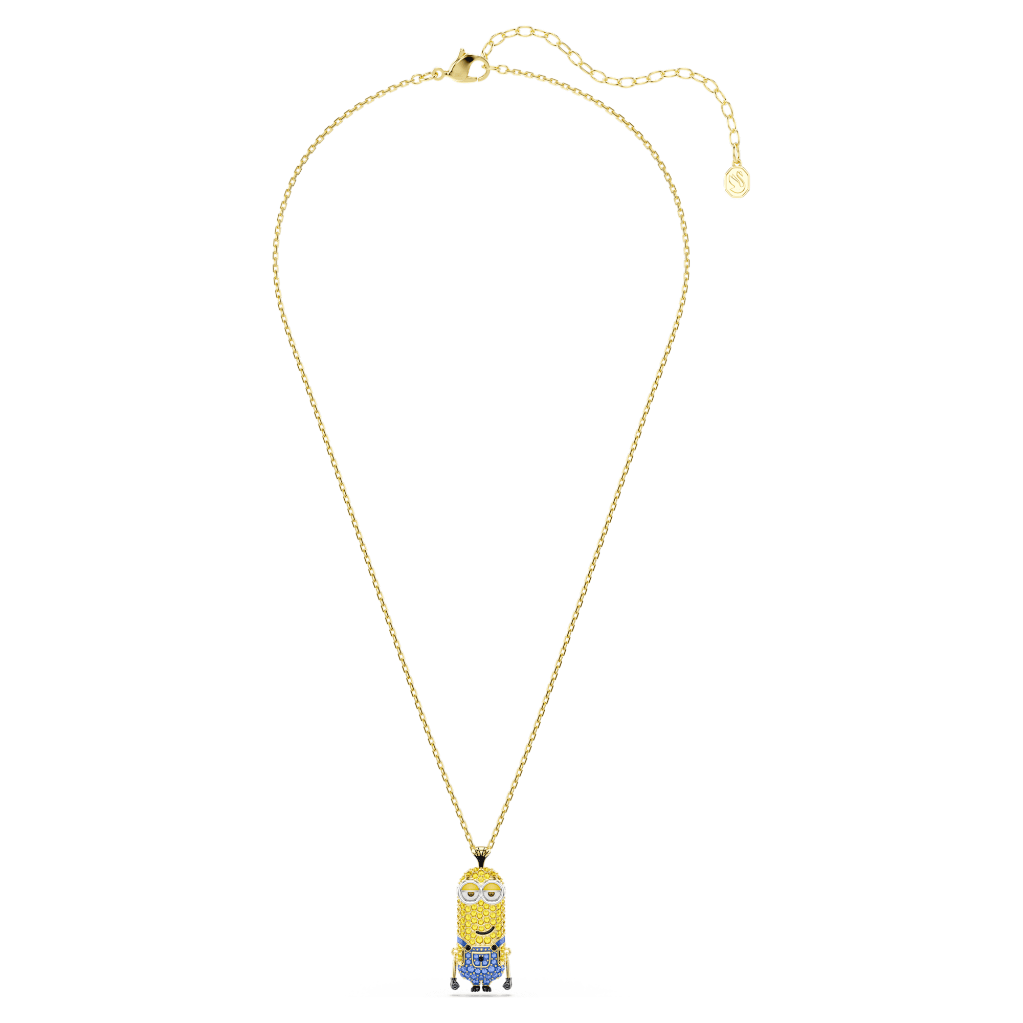 Minions Kevin Kolye, Pave, Çok Renkli, Sarı Altın Rengi Kaplama