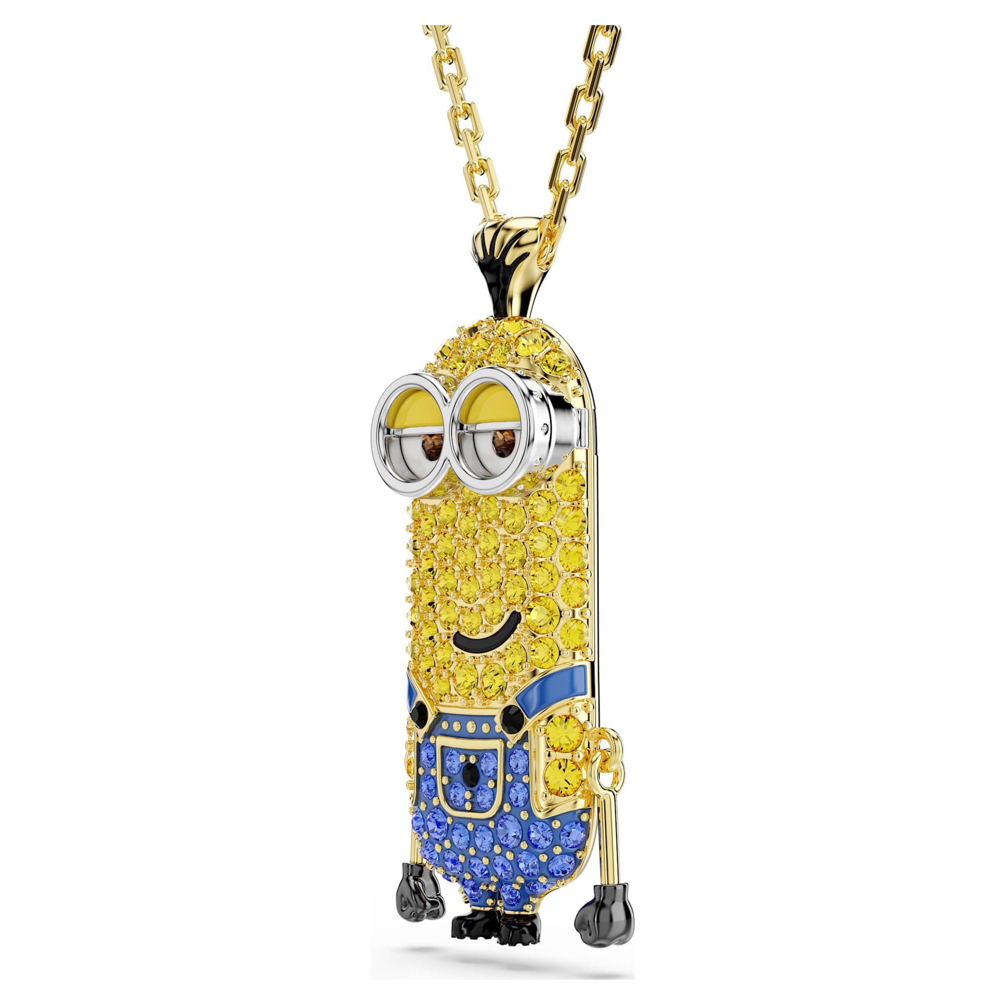 Minions Kevin Kolye, Pave, Çok Renkli, Sarı Altın Rengi Kaplama