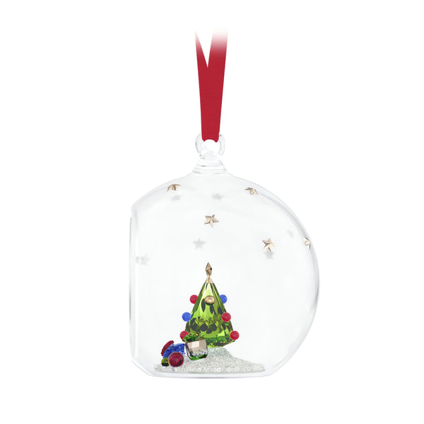 Holiday Cheers Tree And Gifts Ball Ornament