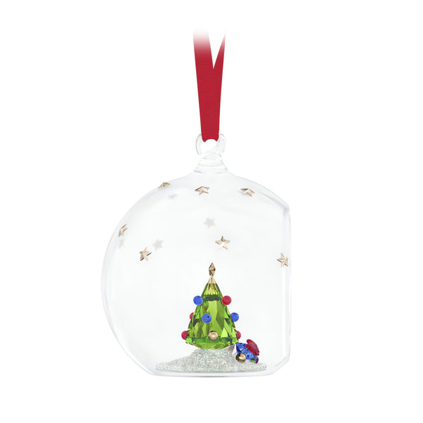 Holiday Cheers Tree And Gifts Ball Ornament