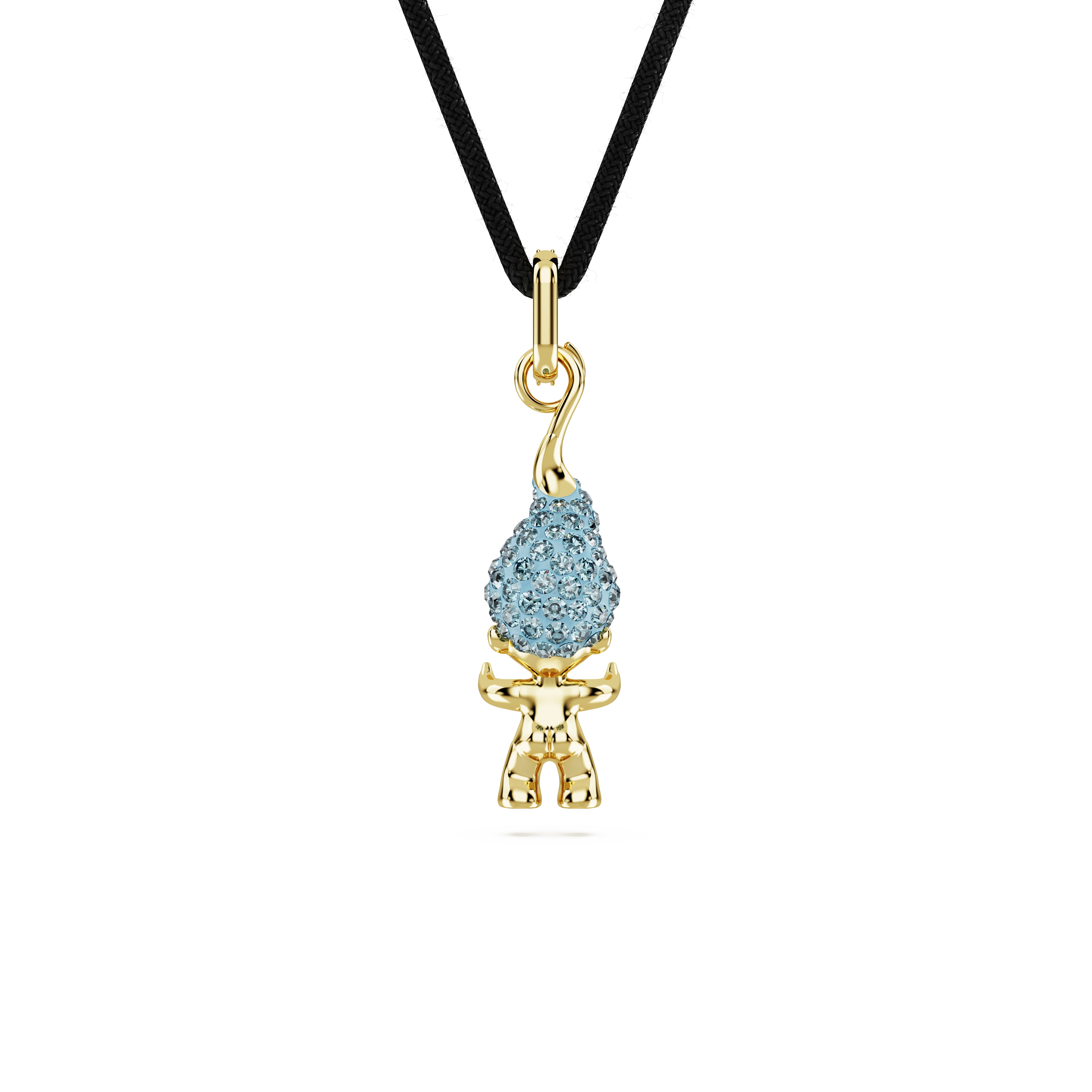 Good Luck Trolls Kolye, Troll, Mavi, Sari Altin Rengi Kaplama