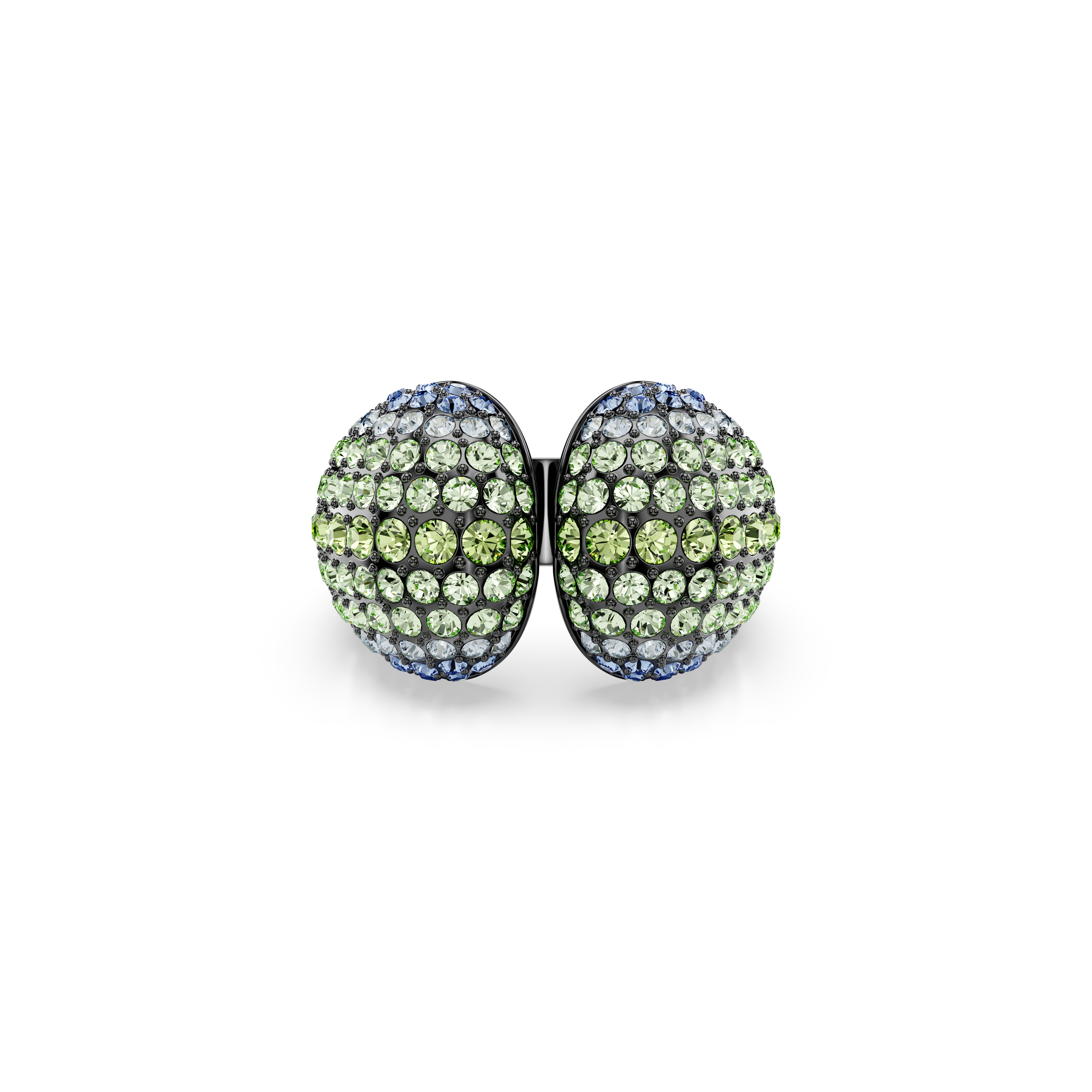 Sublima Cocktail Ring, Round Cut, Multicolored, Ruthenium Plated