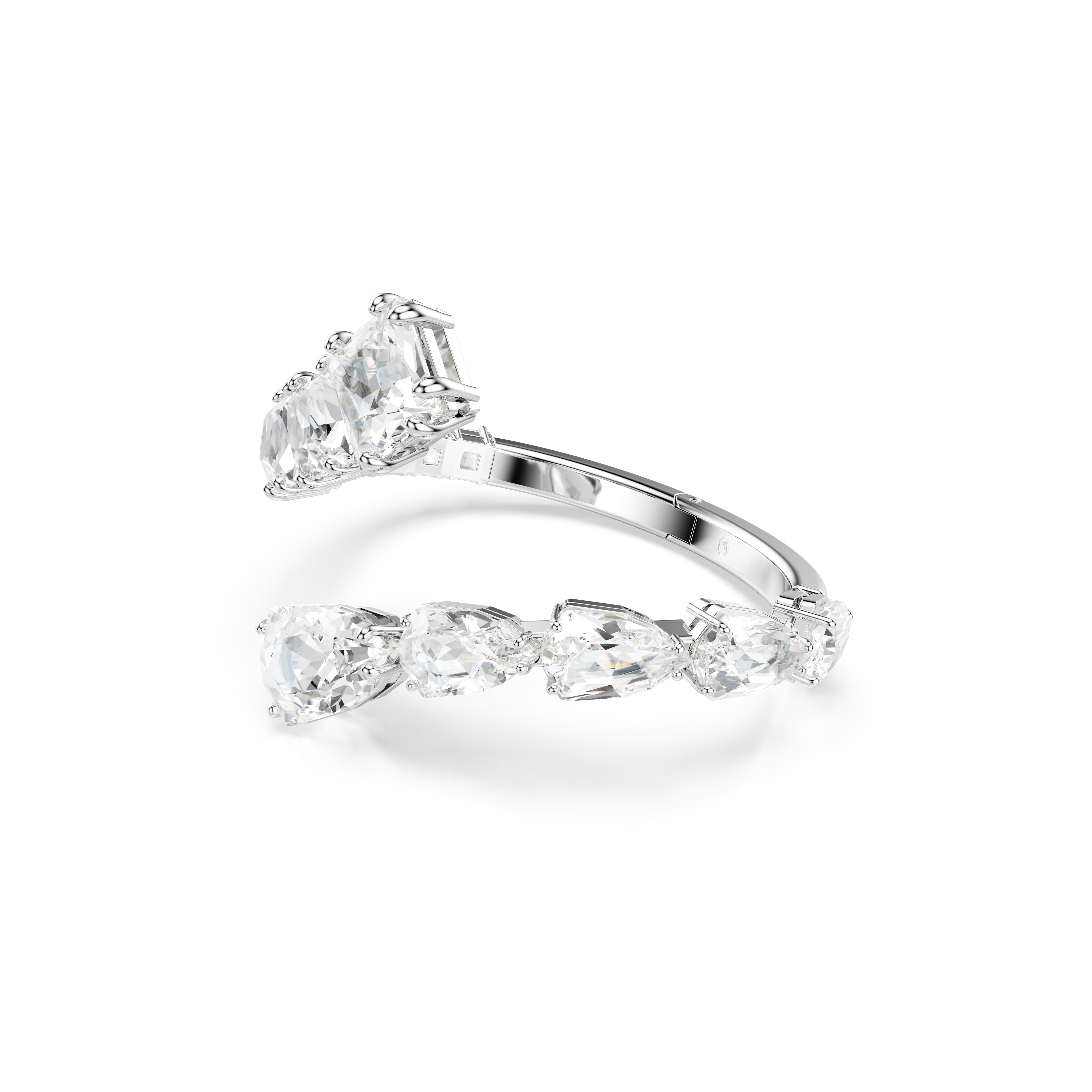 Matrix Bangle Bileklikixed Cuts, Beyaz, Rodyum Kaplama