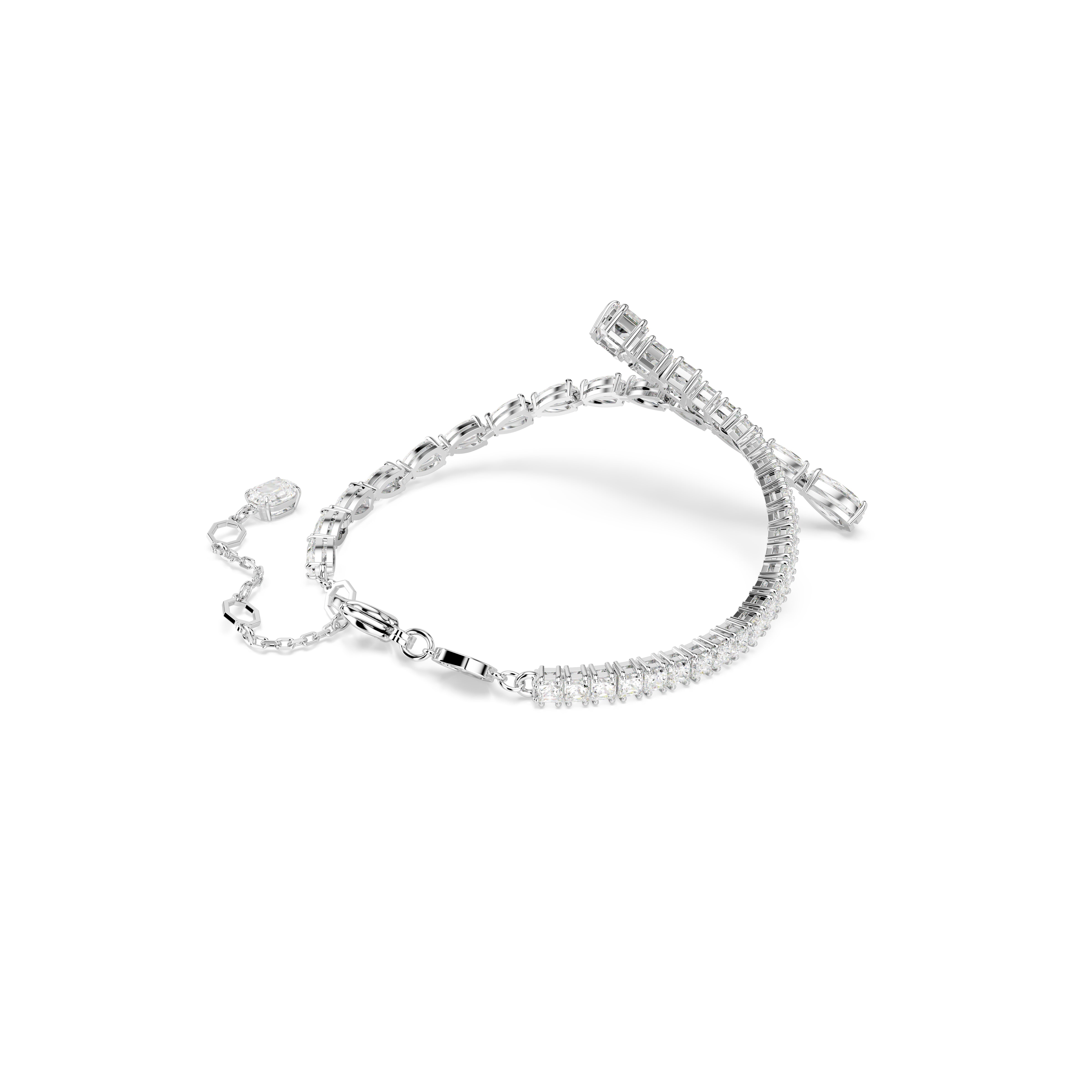 Matrix Bileklik, Mixed Cuts, Beyaz, Rodyum Kaplama, M