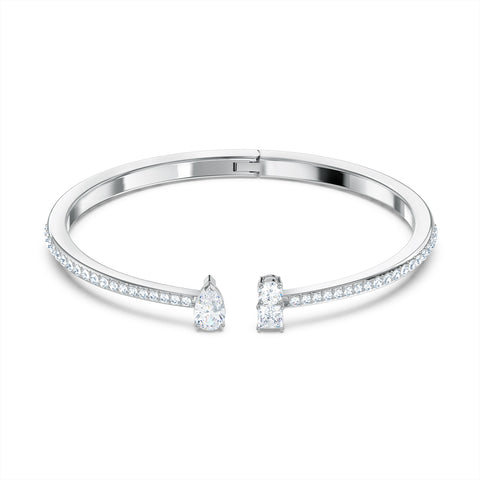 Attract Cuff Bileklik, Beyaz, Rodyum Kaplama, S